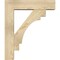 Ekena Millwork Merced Block Rough Sawn Bracket w/ Offset Brace, Douglas Fir, 6"W x 22"D x 26"H BKT0604X22X26MRC05RDF - alternate 2